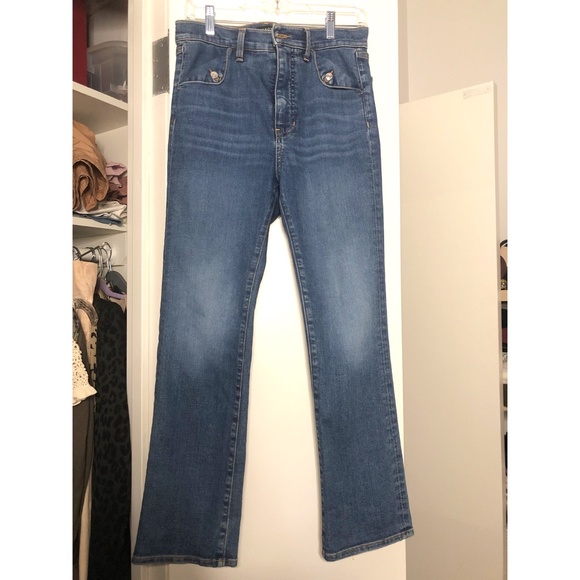 Veronica Beard High Rise Blue Jeans - Picture 2 of 12